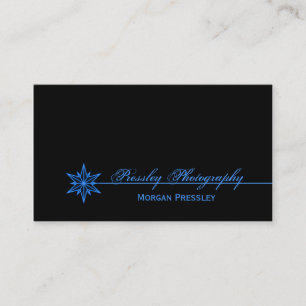 Carte de visite Starburst fraîchement propre, Bleu
