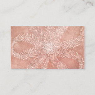 Carte De Visite Starfish - Sea Star - Coral Peach Watercolor