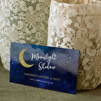 Carte De Visite Starlight Galaxy Faux Gold Parties scintillant Moo