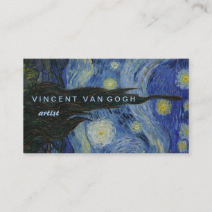 Carte De Visite Starry Night Vincent van Gogh