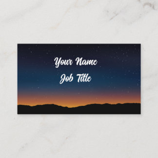 Carte De Visite Starry Sky Paysage