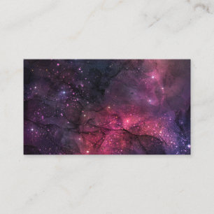 Carte De Visite Starry Stars Espace extra-atmosphérique Galaxy Mot