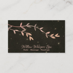Carte De Visite *~* Stars célestes Night Sky Willow Tree Branch