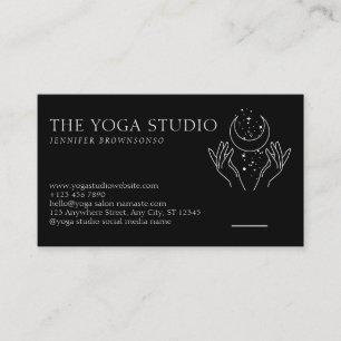 Carte De Visite Stars Énergétique Healing mains Lune Spirituel