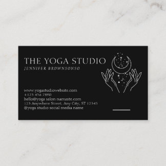 Carte De Visite Stars Énergétique Healing mains Lune Spirituel