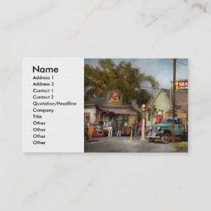 Carte De Visite Station-service - Shannon's super gasolines 1939