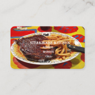 Carte De Visite Steak et Fries