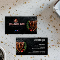 Steak House Business | Mur sombre minimaliste