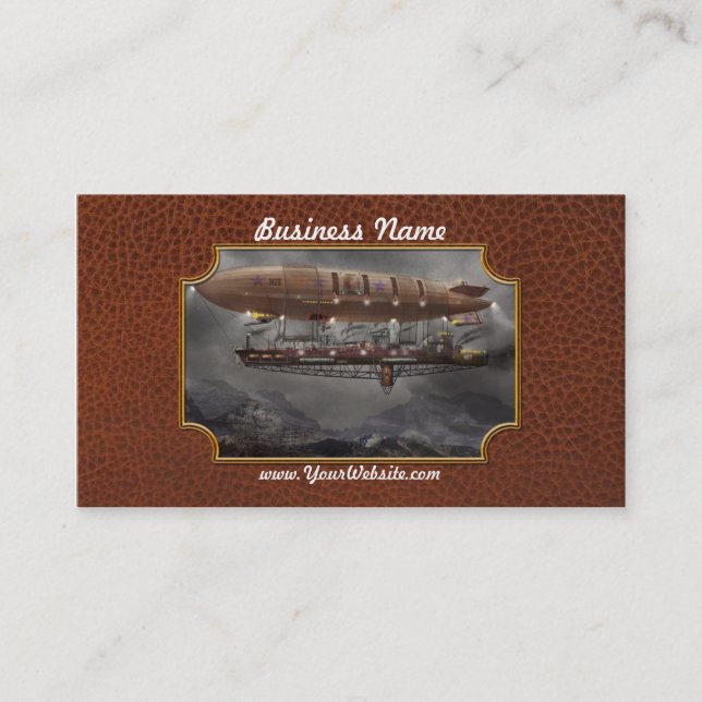 Carte De Visite Steampunk - Dirigeable - Aéronef Maximus (Devant)