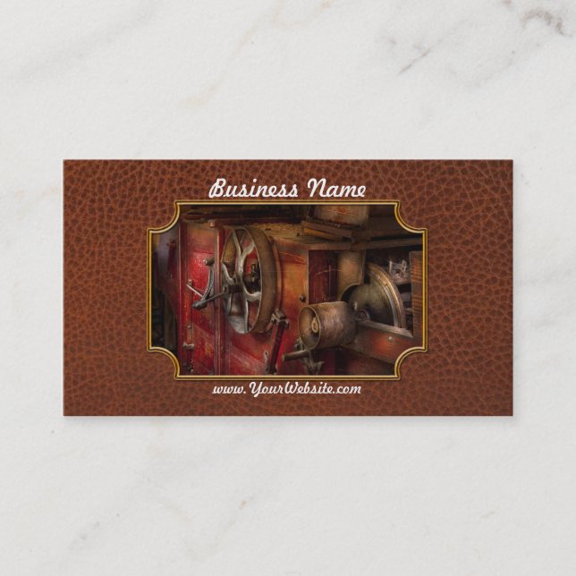 Carte De Visite Steampunk - Engrenage - Ça fonctionnait avant (Devant)