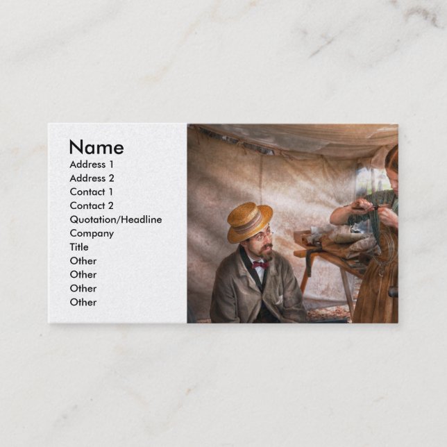Carte De Visite Steampunk - L'Apprenti (Devant)