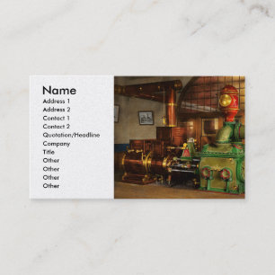 Carte De Visite Steampunk - Pompe à vapeur en duplex Worthington 1