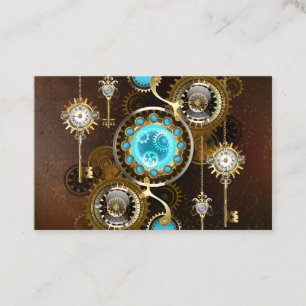 Carte De Visite Steampunk Rusty Background