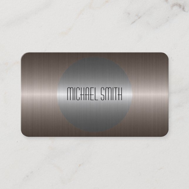 Carte De Visite Steel metal (Devant)