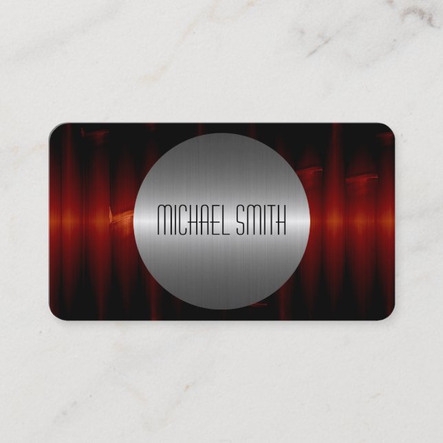 Carte De Visite Steel metal (Devant)