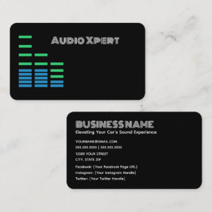 Carte De Visite Stéréo audio de voiture radio satellite
