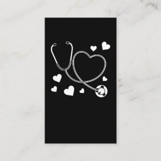 Carte De Visite Stethoscope Nurse Love Hospital