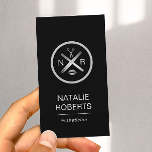 Carte De Visite Stick Esthetician Wax & Twezzer Logo Salon de Beau