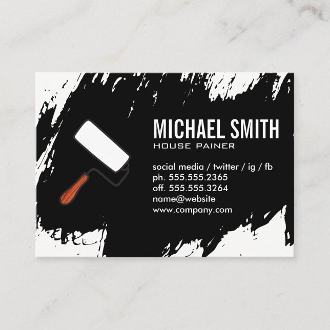 Carte De Visite Stocks de peinture (Devant)