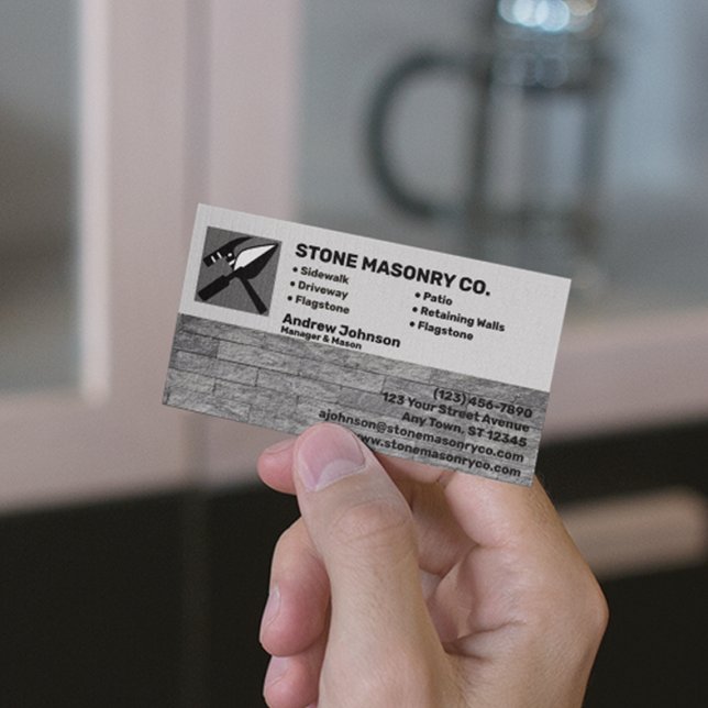 Carte De Visite Stone Masonry Company (Créateur téléchargé)