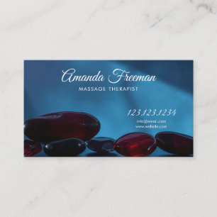 Carte De Visite Stones de guérison rouge en Massage Lumière Thérap