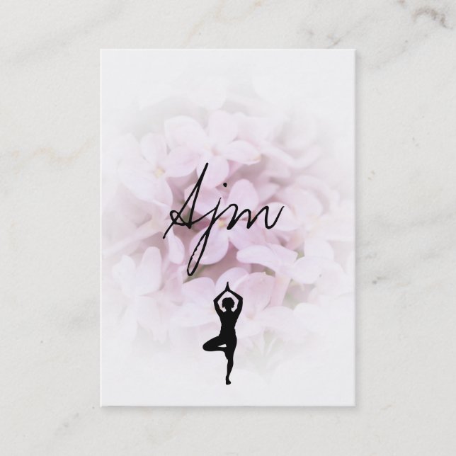 Carte De Visite Stones & Flowers Yoga (Devant)