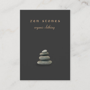Carte De Visite Stones Zen Guérisseur holistique et médecine natur