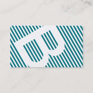 Carte De Visite stores diagonaux bleu