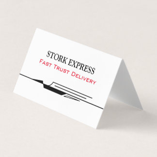 Carte De Visite Stork Speed Liner Business Card