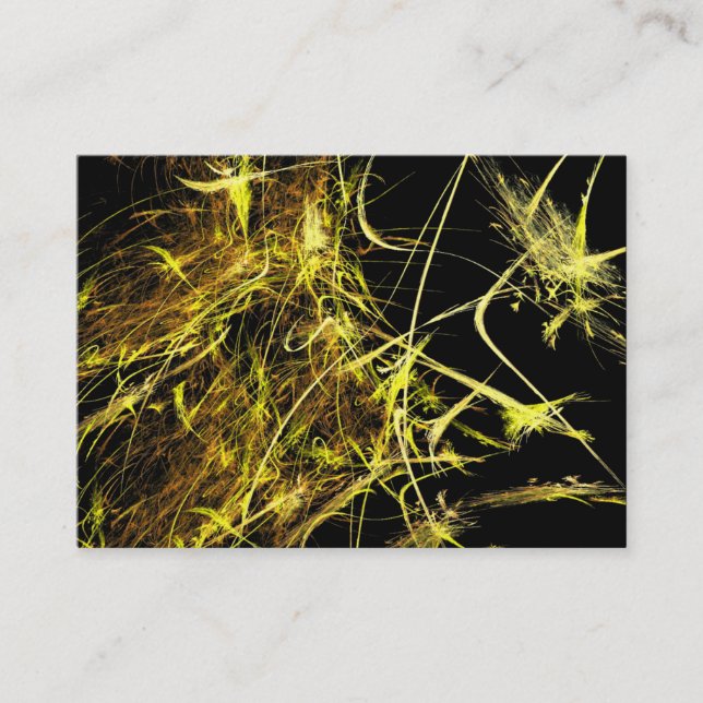 Carte De Visite Strands d'or fractal (Devant)