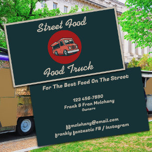 Carte De Visite Street Food Truck
