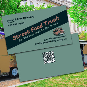 Carte De Visite Street Food Truck