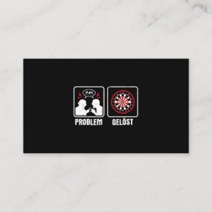Carte De Visite Streit Darts Problème Résolu Joueur de fléchettes 