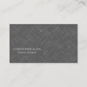 Carte De Visite Stripes minimalistes   Dark Gray
