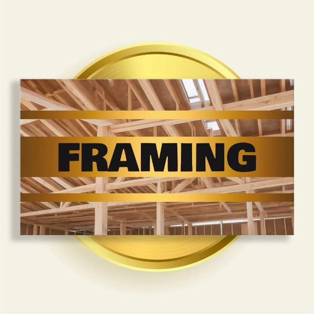 Carte De Visite Structure (Framing Construction Business Cards)