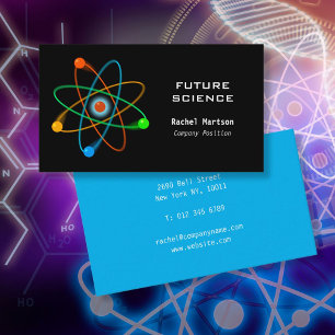 Carte De Visite Structure atomique de la science moderne