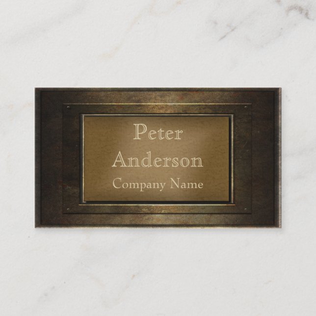 Carte De Visite Structure en bronze (Devant)