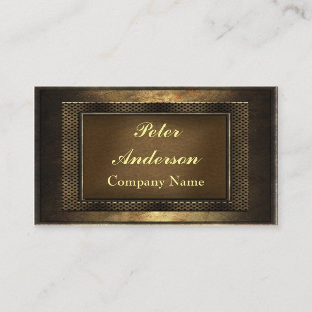 Carte De Visite Structure en bronze (Devant)