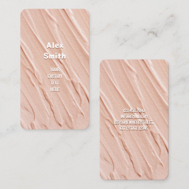 Carte De Visite Stucco (Devant / Derrière)