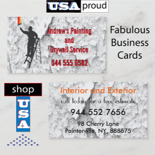 Carte De Visite Stucco Peinture Service 🛠️ Handyman Home Réparati
