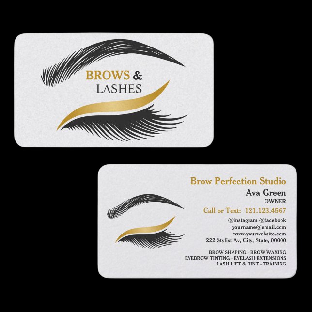 Carte De Visite Studio Brows and Lashes (Lashes Studio Cards)