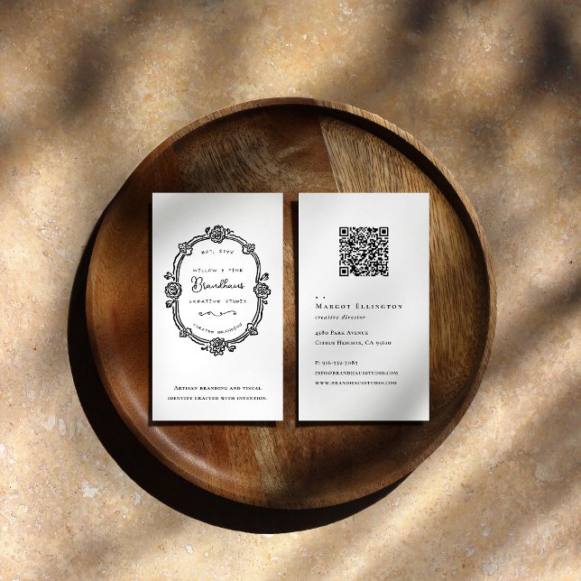 Carte De Visite Studio Créatif | Marque artisanale et visuelle  (Créateur téléchargé)
