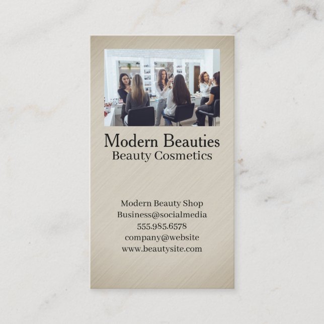 Carte De Visite Studio de coiffure et de maquillage (Devant)