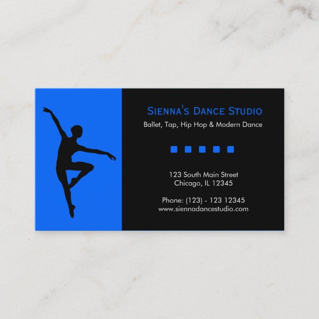 Carte De Visite Studio de danse (Devant)