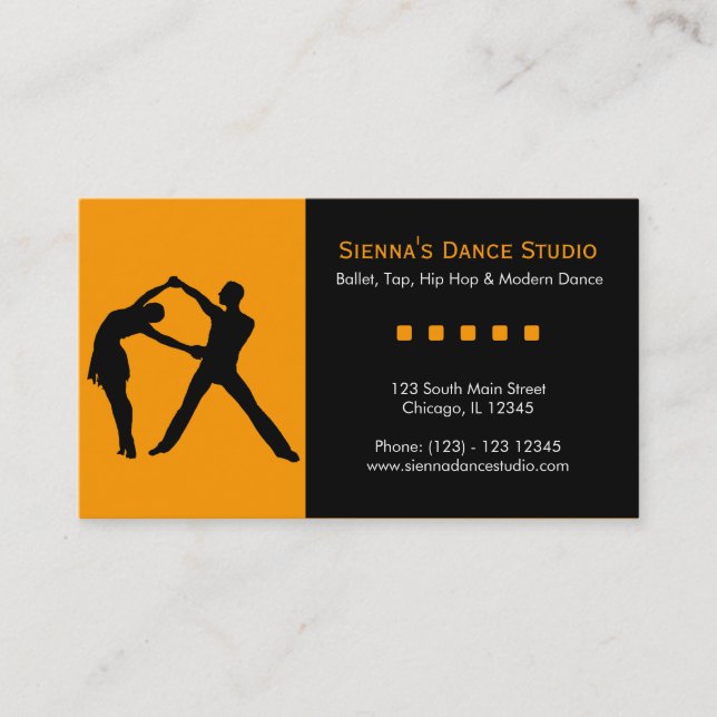 Carte De Visite Studio de danse (Devant)