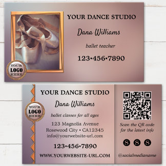 Carte De Visite Studio de danse de ballet moderne
