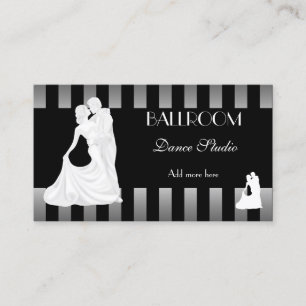 Carte De Visite Studio de danse de SALLE DE BAL Cours de danse 3