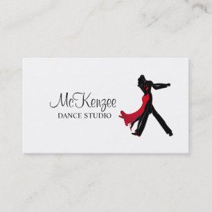 Carte De Visite Studio de Danse Professionnel, Entreprise d'Enseig