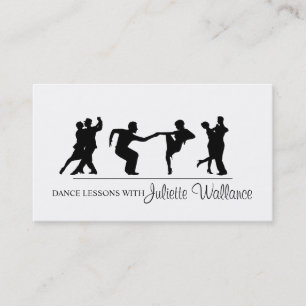 Carte De Visite Studio de Danse Professionnel, Entreprise d'Enseig