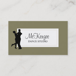 Carte De Visite Studio de Danse Professionnel, Entreprise d'Enseig